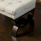 Banc ottoman Scarlette en tissu capitonné de Christopher Knight Home - 41,00 L x 17,25 l x 16,75 H