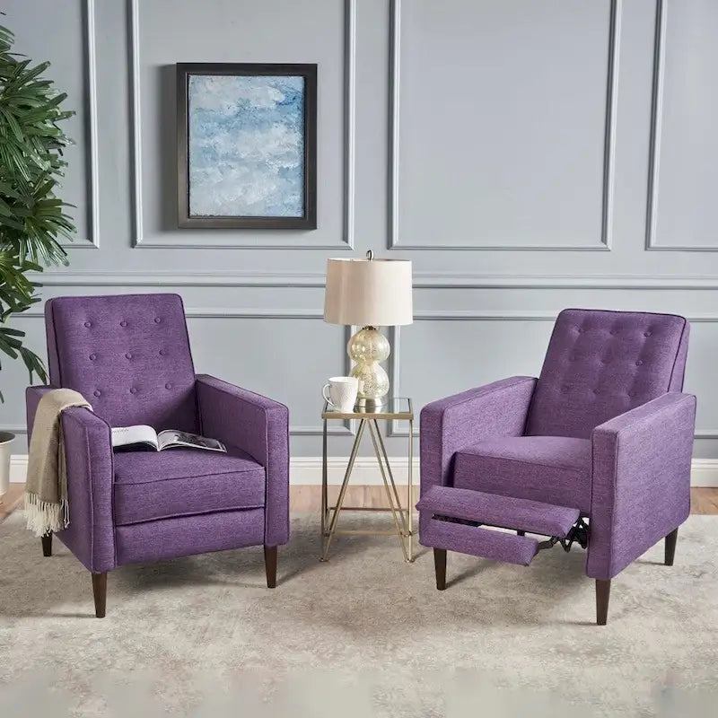 Fauteuil inclinable capitonné Mervynn (lot de 2) par Christopher Knight Home