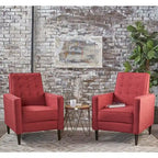 Fauteuil inclinable capitonné Mervynn (lot de 2) par Christopher Knight Home