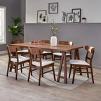 Ensemble de salle à manger 7 pièces Idalia style moderne du milieu du siècle par Christopher Knight Home