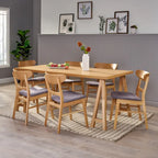Ensemble de salle à manger 7 pièces Idalia style moderne du milieu du siècle par Christopher Knight Home