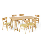 Ensemble de salle à manger 7 pièces Idalia style moderne du milieu du siècle par Christopher Knight Home