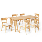 Ensemble de salle à manger 7 pièces Idalia style moderne du milieu du siècle par Christopher Knight Home