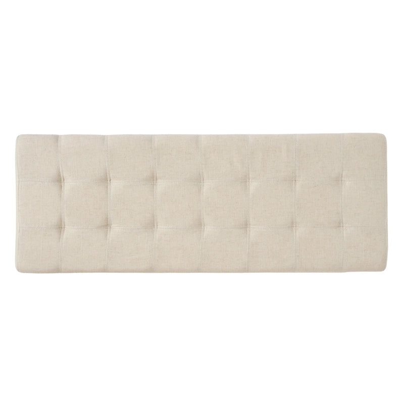 Banc ottoman de rangement en tissu capitonné Mission par Christopher Knight Home