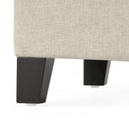 Banc ottoman de rangement en tissu capitonné Mission par Christopher Knight Home