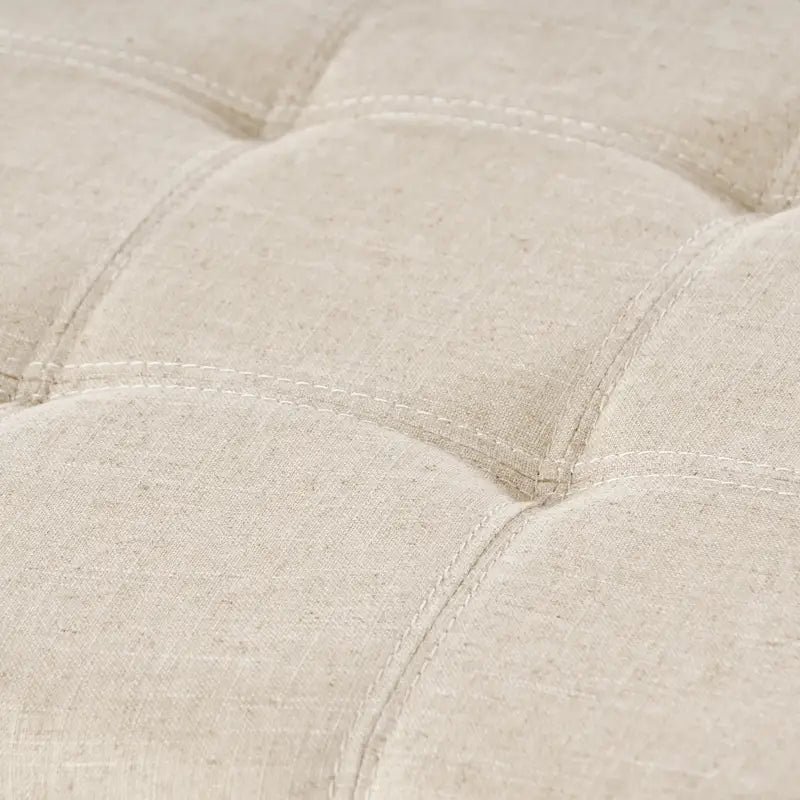 Banc ottoman de rangement en tissu capitonné Mission par Christopher Knight Home
