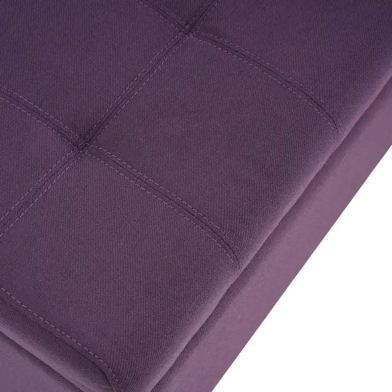 Banc ottoman de rangement en tissu capitonné Mission par Christopher Knight Home