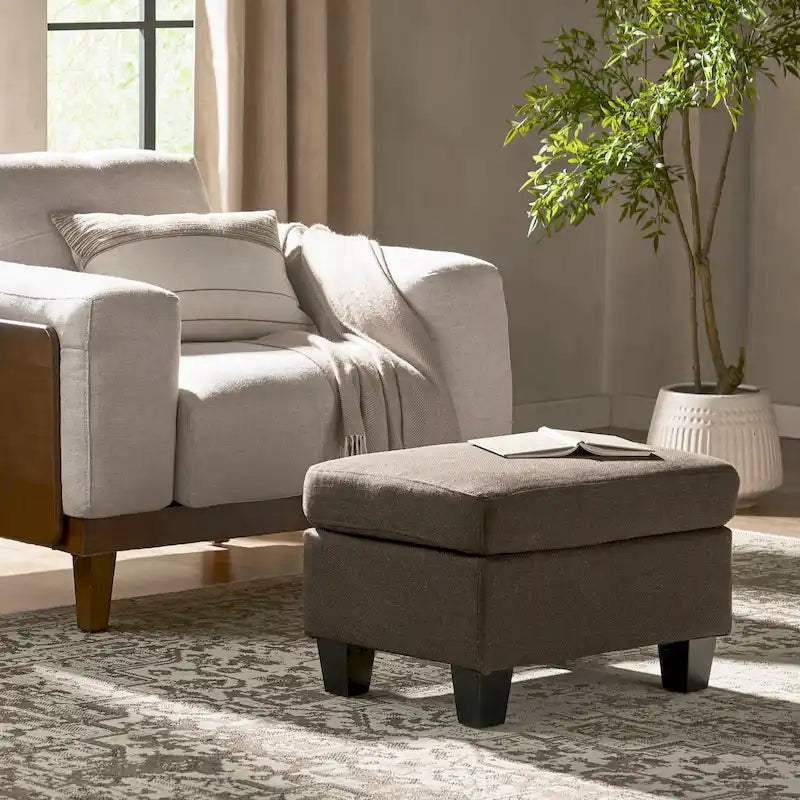 Pouf en tissu Rosella de Christopher Knight Home