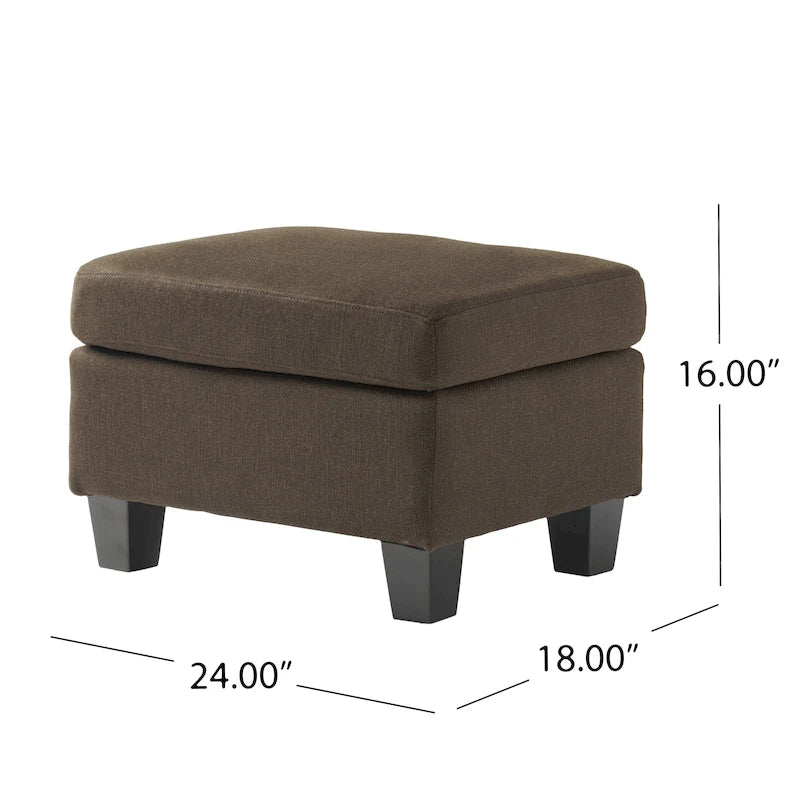 Pouf en tissu Rosella de Christopher Knight Home