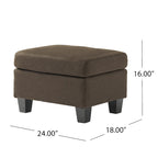 Pouf en tissu Rosella de Christopher Knight Home