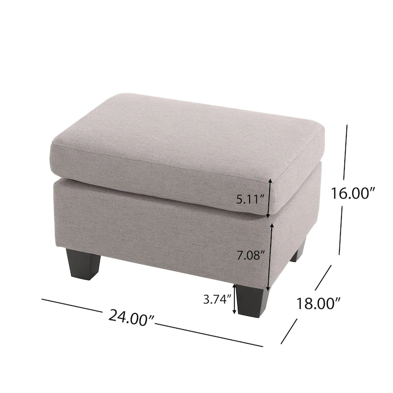Pouf en tissu Rosella de Christopher Knight Home