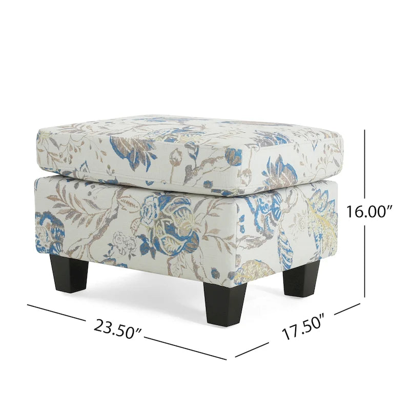 Pouf en tissu Rosella de Christopher Knight Home