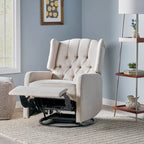 Fauteuil inclinable pivotant à oreilles capitonné Mohaven de Christopher Knight Home
