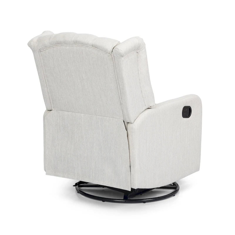 Fauteuil inclinable pivotant à oreilles capitonné Mohaven de Christopher Knight Home