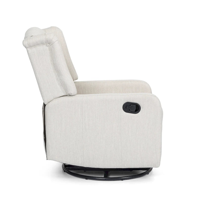 Fauteuil inclinable pivotant à oreilles capitonné Mohaven de Christopher Knight Home