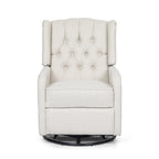 Fauteuil inclinable pivotant à oreilles capitonné Mohaven de Christopher Knight Home