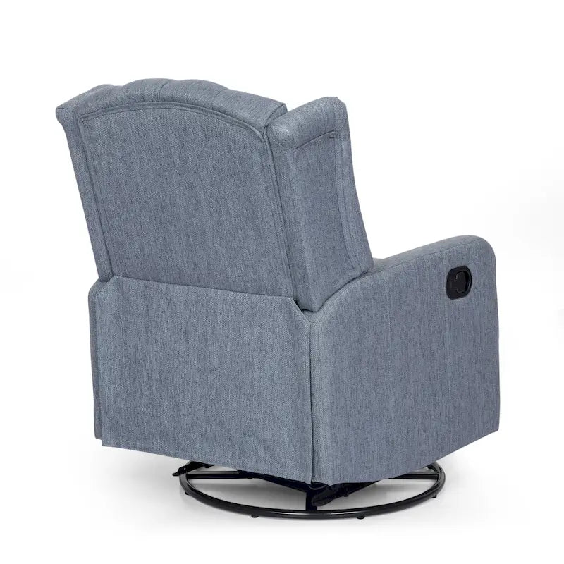 Fauteuil inclinable pivotant à oreilles capitonné Mohaven de Christopher Knight Home