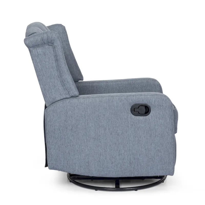 Fauteuil inclinable pivotant à oreilles capitonné Mohaven de Christopher Knight Home