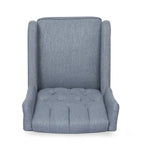 Fauteuil inclinable pivotant à oreilles capitonné Mohaven de Christopher Knight Home