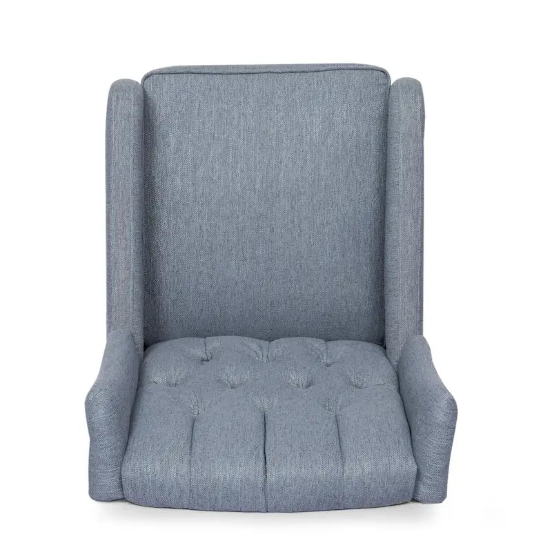 Fauteuil inclinable pivotant à oreilles capitonné Mohaven de Christopher Knight Home