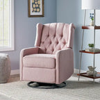 Fauteuil inclinable pivotant à oreilles capitonné Mohaven de Christopher Knight Home