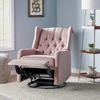 Fauteuil inclinable pivotant à oreilles capitonné Mohaven de Christopher Knight Home