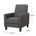 Fauteuil inclinable Darvis en tissu, par Christopher Knight Home