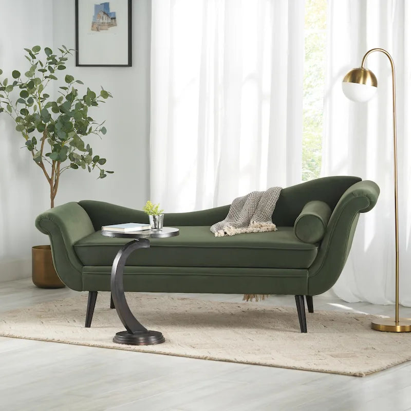 Chaise longue capitonnée Calvert de Christopher Knight Home