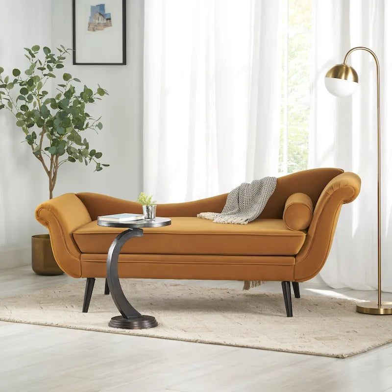 Chaise longue capitonnée Calvert de Christopher Knight Home