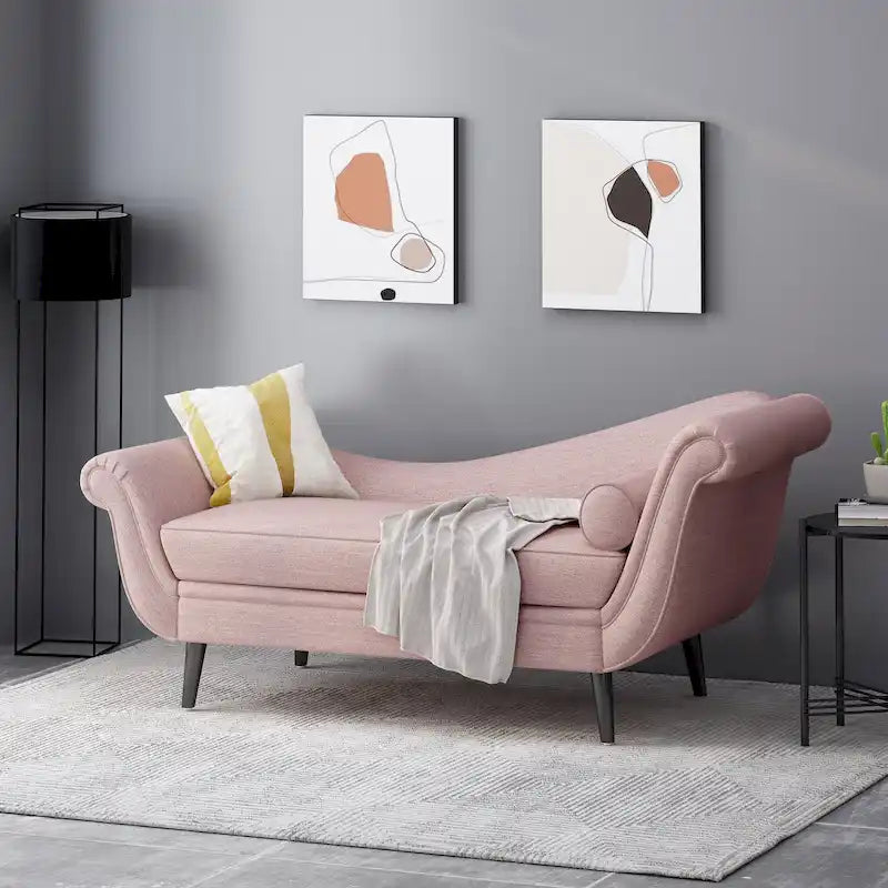 Chaise longue capitonnée Calvert de Christopher Knight Home