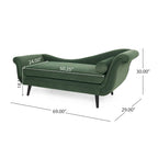 Chaise longue capitonnée Calvert de Christopher Knight Home