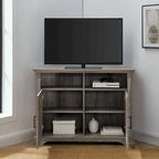 Meuble TV d'angle Middlebrook 44 pouces à portes rainurées