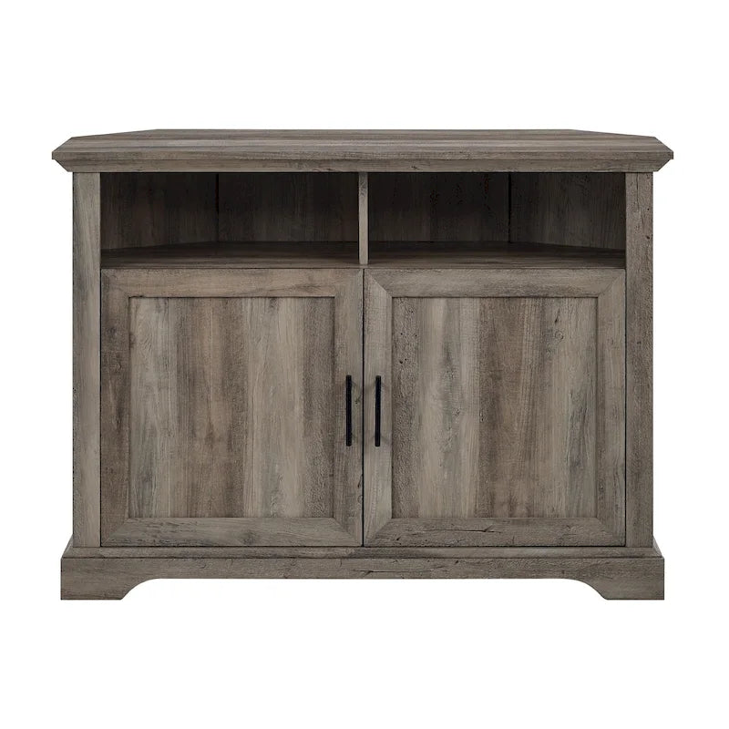 Meuble TV d'angle Middlebrook 44 pouces à portes rainurées