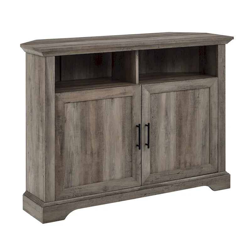 Meuble TV d'angle Middlebrook 44 pouces à portes rainurées