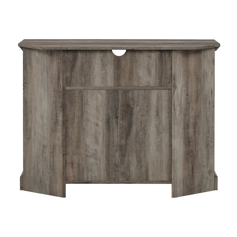 Meuble TV d'angle Middlebrook 44 pouces à portes rainurées