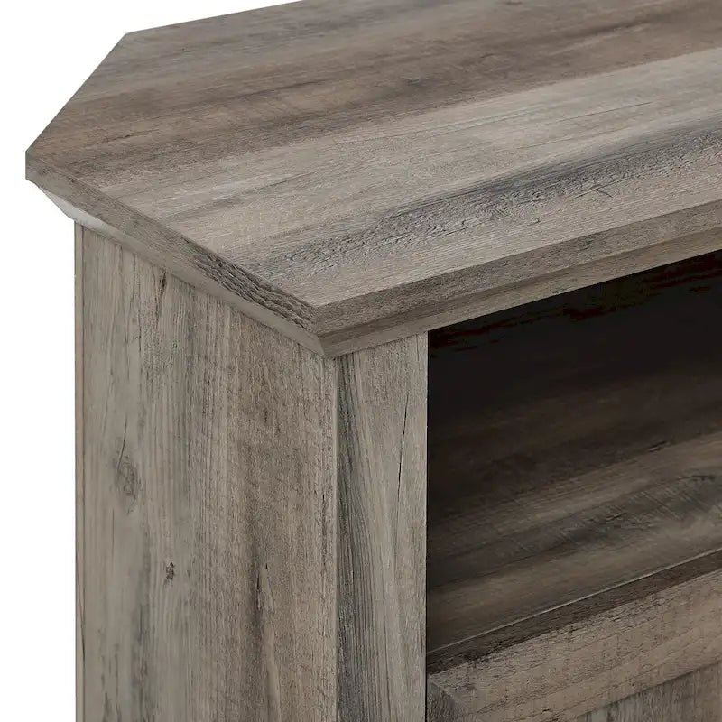 Meuble TV d'angle Middlebrook 44 pouces à portes rainurées