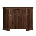 Meuble TV d'angle Middlebrook 44 pouces à portes rainurées
