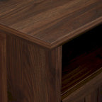 Meuble TV d'angle Middlebrook 44 pouces à portes rainurées