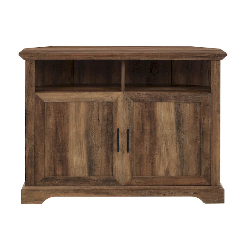 Meuble TV d'angle Middlebrook 44 pouces à portes rainurées