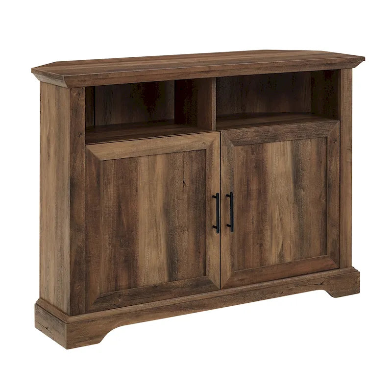 Meuble TV d'angle Middlebrook 44 pouces à portes rainurées