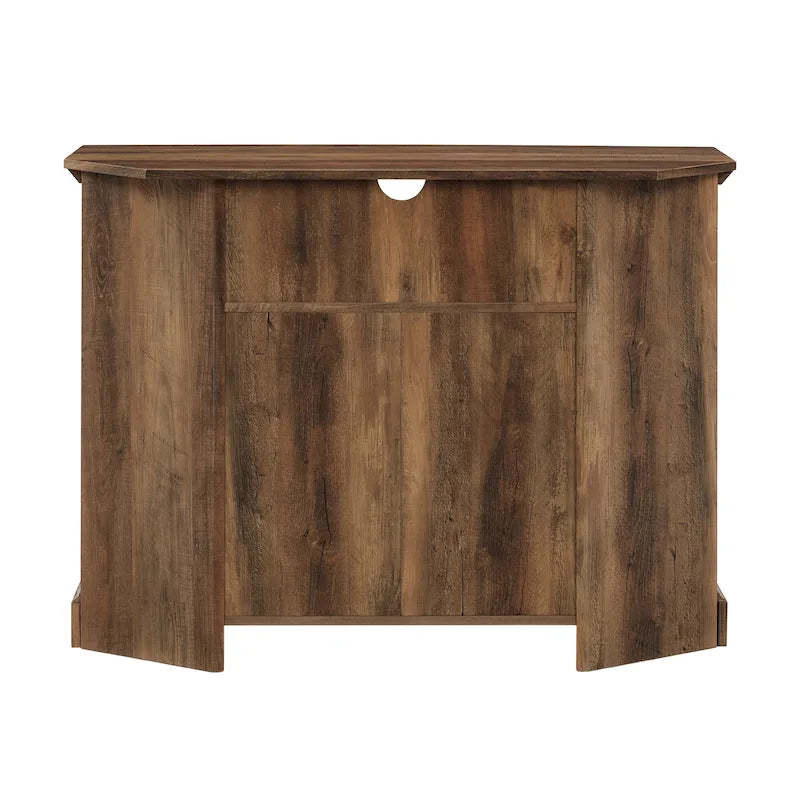 Meuble TV d'angle Middlebrook 44 pouces à portes rainurées
