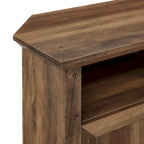 Meuble TV d'angle Middlebrook 44 pouces à portes rainurées