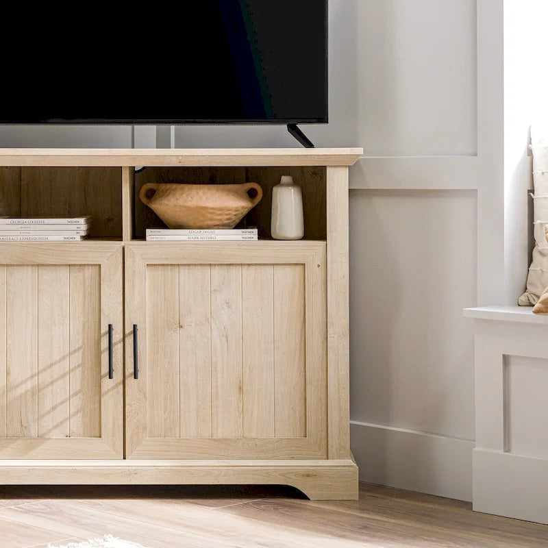 Meuble TV d'angle Middlebrook 44 pouces à portes rainurées