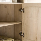 Meuble TV d'angle Middlebrook 44 pouces à portes rainurées