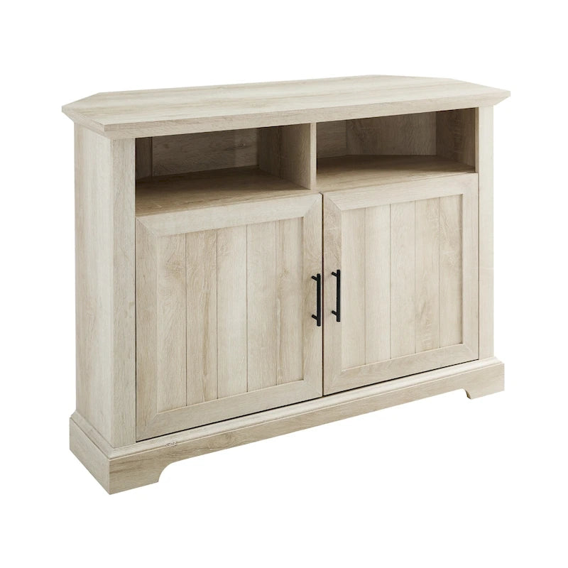 Meuble TV d'angle Middlebrook 44 pouces à portes rainurées