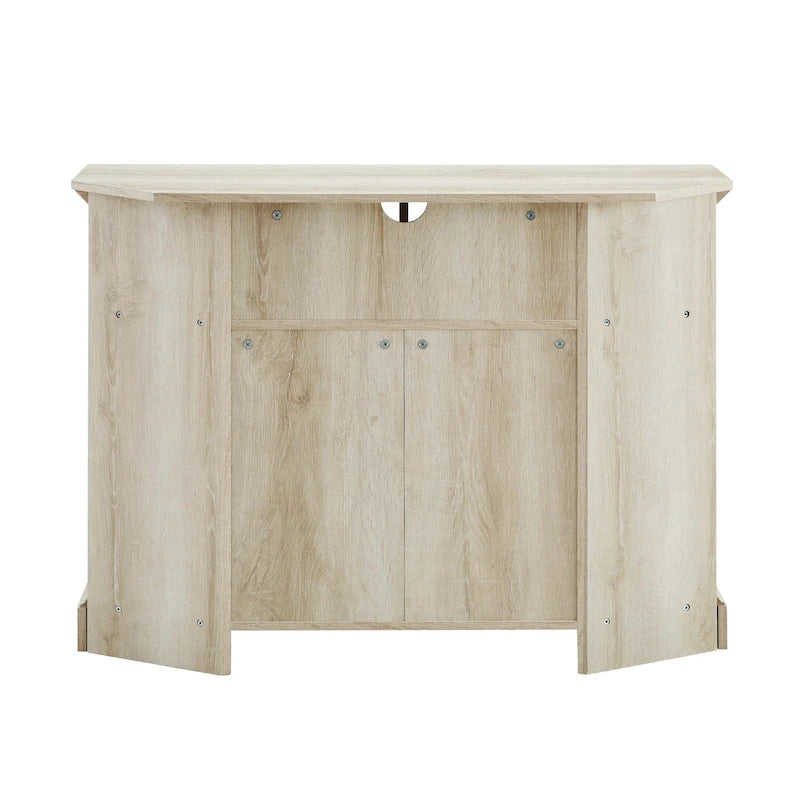 Meuble TV d'angle Middlebrook 44 pouces à portes rainurées
