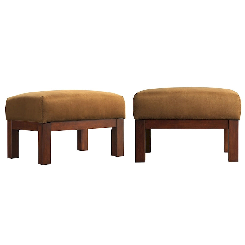 Pouf en bois de style Mission Sigulda