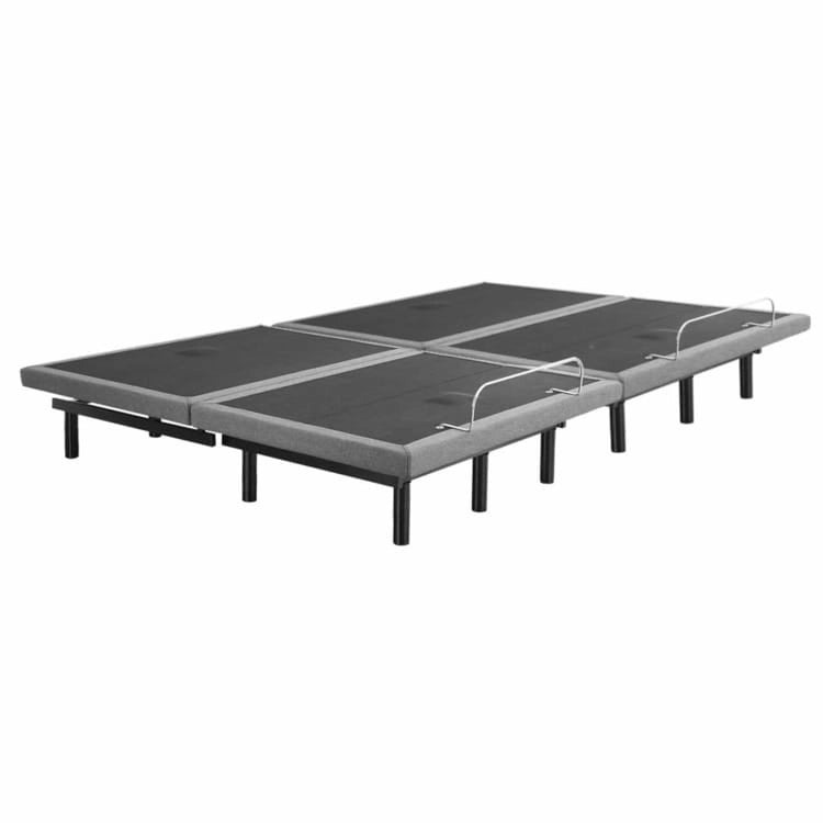 Sommier électrique réglable pour soulager la douleur, avec massage de la tête et des pieds à 3 vitesses, télécommande sans fil et chargeur USB.