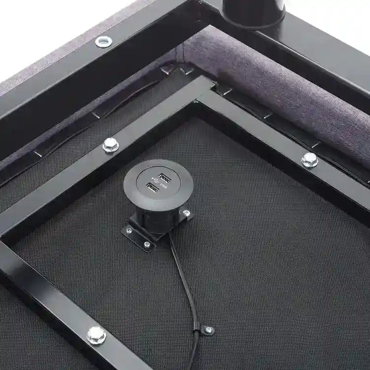 Sommier électrique réglable pour soulager la douleur, avec massage de la tête et des pieds à 3 vitesses, télécommande sans fil et chargeur USB.