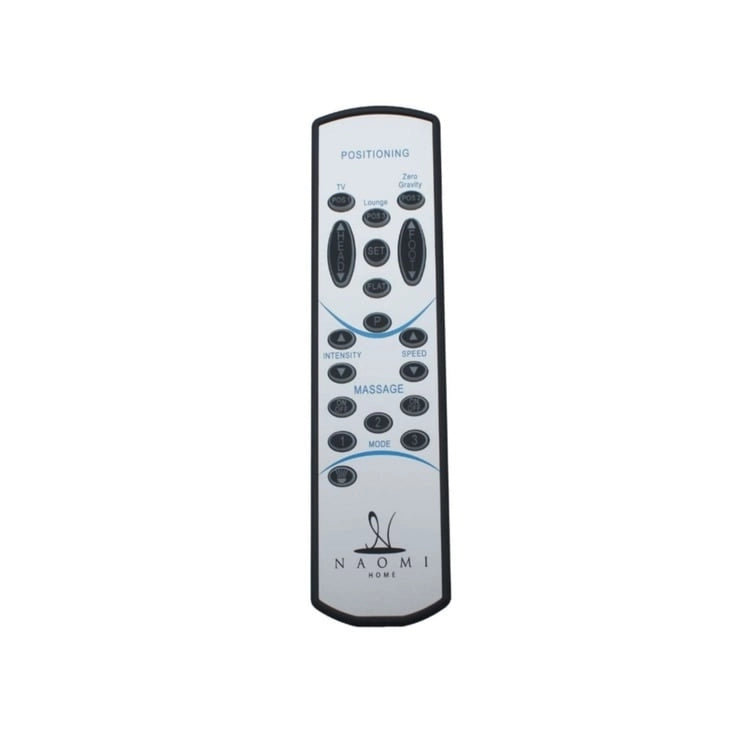 Sommier électrique réglable pour soulager la douleur, avec massage de la tête et des pieds à 3 vitesses, télécommande sans fil et chargeur USB.